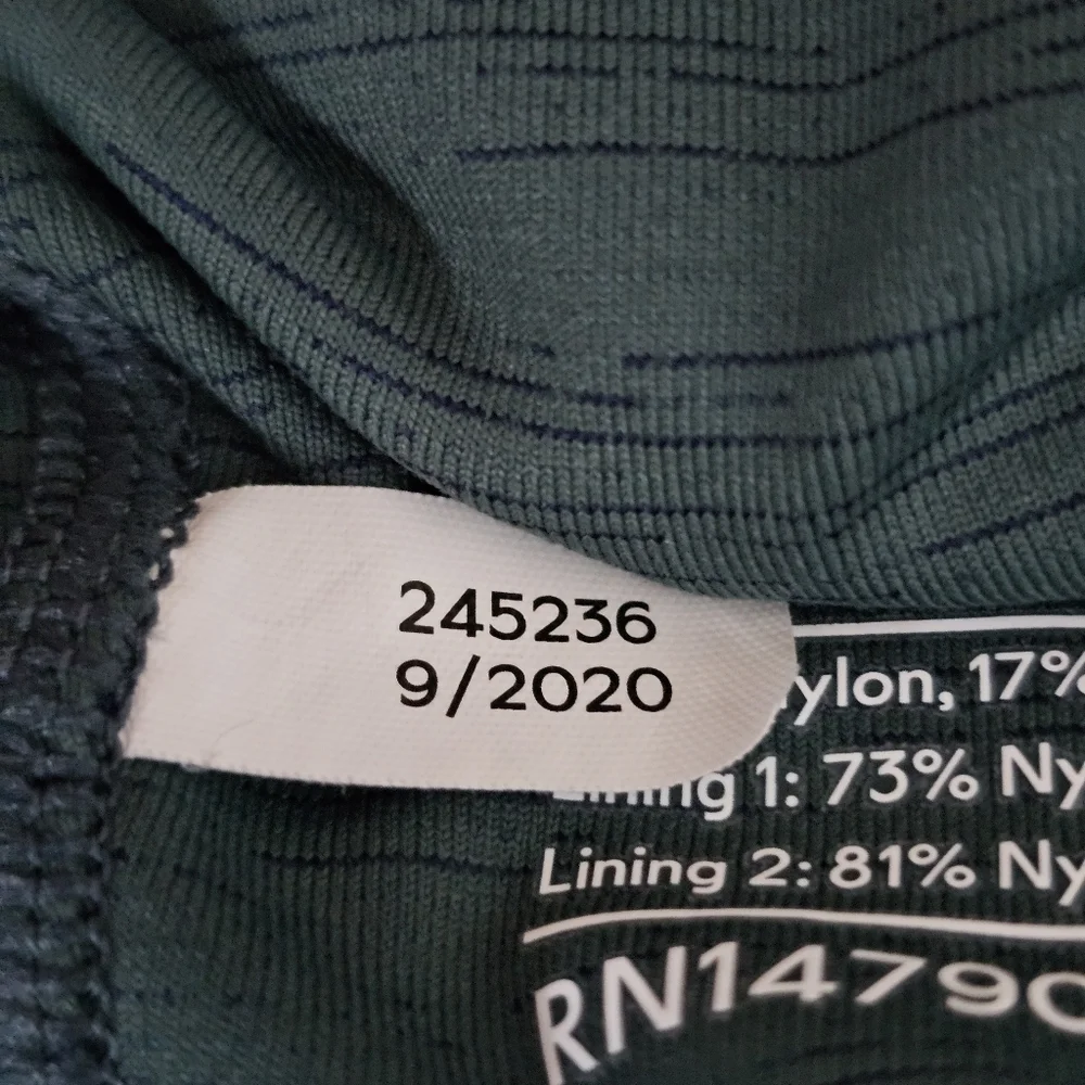 Outdoor Voices TechSweat Move Bra Spruce Green Racerback Cropped Size M